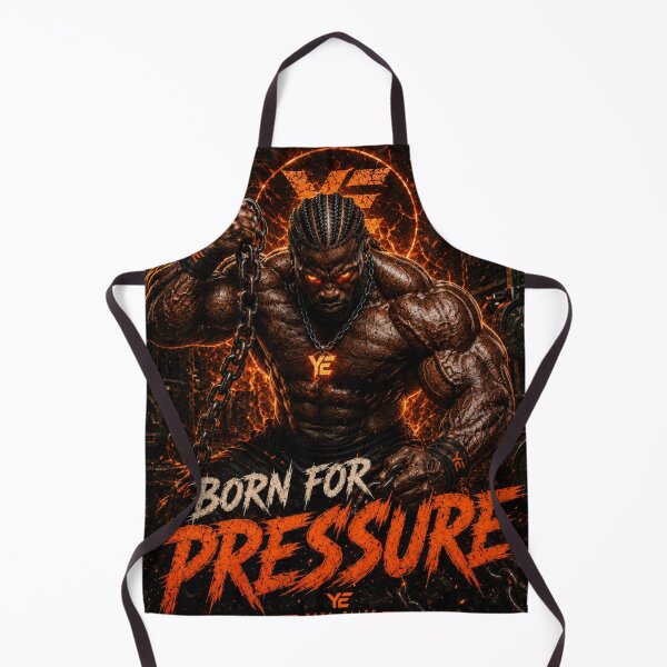 Item preview, BORN FOR PRESSURE – YAYA ELITE Dark Gym Motivation Design designed and sold by YAYA ELITE STREETWEAR.
