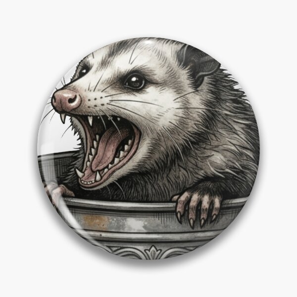 Item preview, Locally Hated - Trash Animal Goth Possum designed and sold by Retro Mood Co.