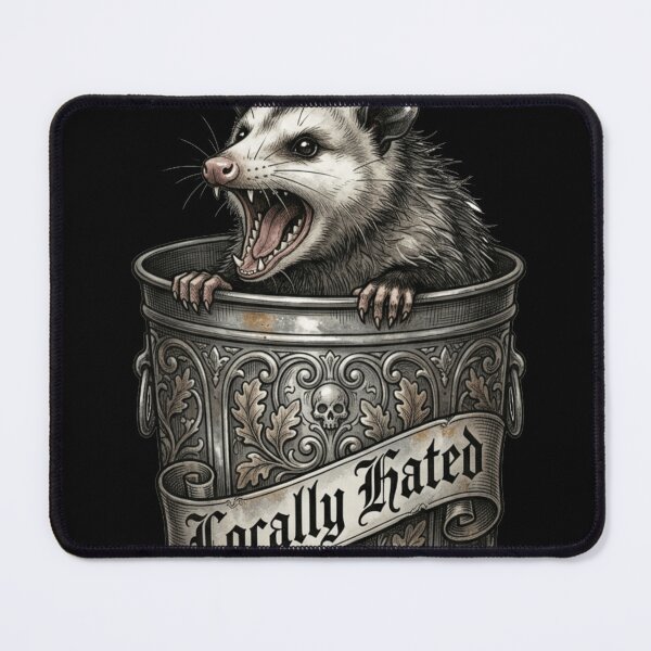 Item preview, Locally Hated - Trash Animal Goth Possum designed and sold by Retro Mood Co.