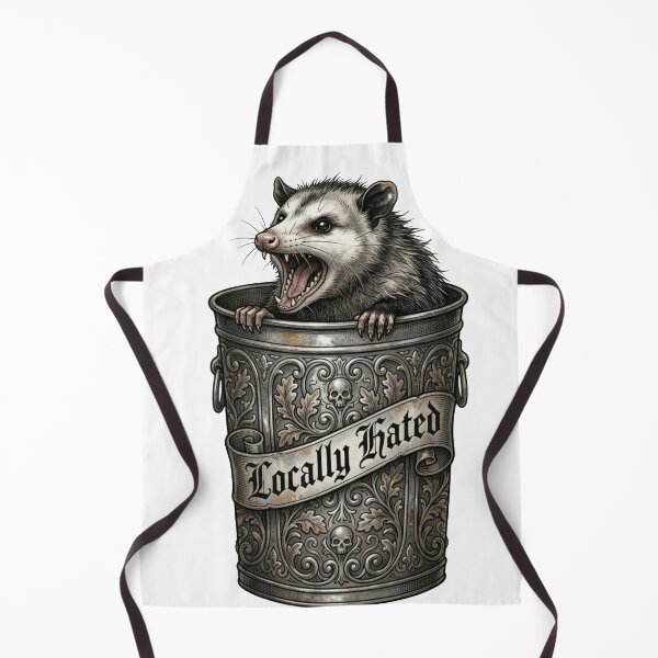 Item preview, Locally Hated - Trash Animal Goth Possum designed and sold by Retro Mood Co.