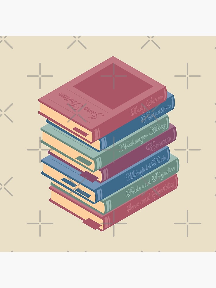 Jane Austen novels pile of books by PrintablesP