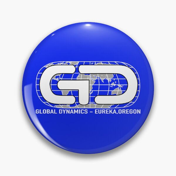 Artikelvorschau, Global Dynamics Eureka Oregon Retro-Logo (Weiß) entworfen und verkauft von Rewatch-Podcast.