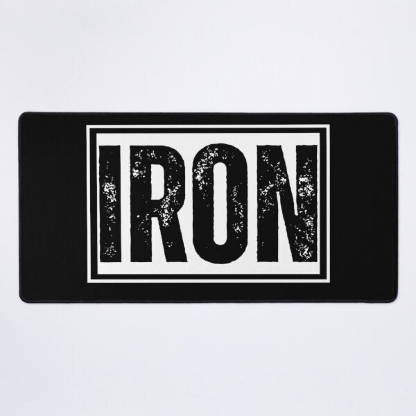 Item preview, Iron Distressed Graphic Bold Black Text Minimal designed and sold by HYPNK.