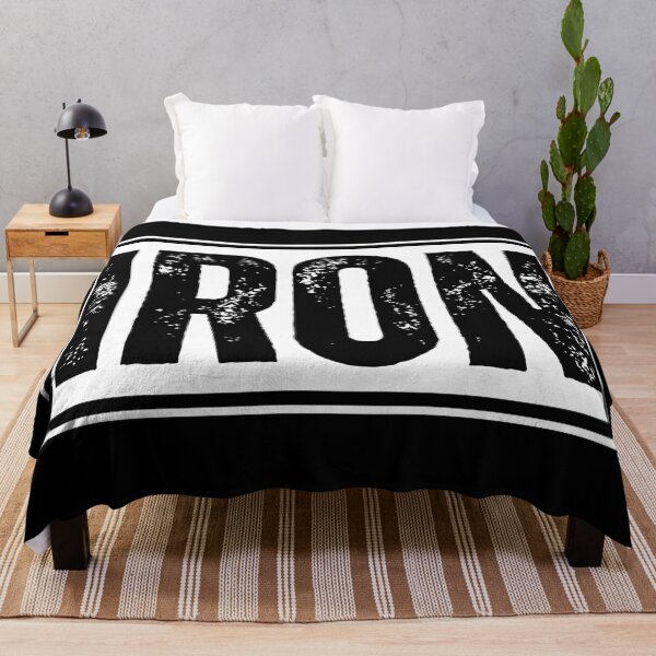 Item preview, Iron Distressed Graphic Bold Black Text Minimal designed and sold by HYPNK.