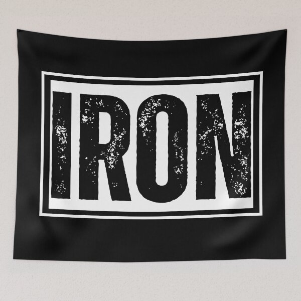 Item preview, Iron Distressed Graphic Bold Black Text Minimal designed and sold by HYPNK.