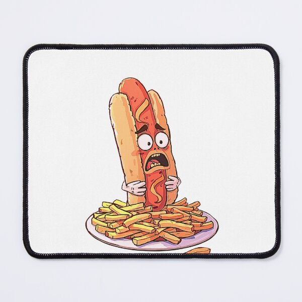 Item preview, Hotdog in Emotional Crisis – Funny Existential Food T-Shirt designed and sold by MerchWSzpilkach.