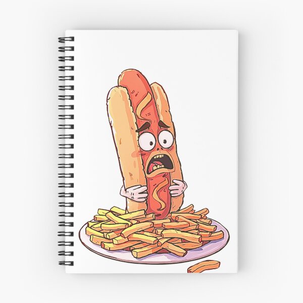 Item preview, Hotdog in Emotional Crisis – Funny Existential Food T-Shirt designed and sold by MerchWSzpilkach.