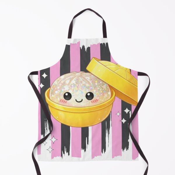 Item preview, White Glitter Squishy Dumpling – Kawaii Bamboo Steamer Design designed and sold by EmeraldeaArt.