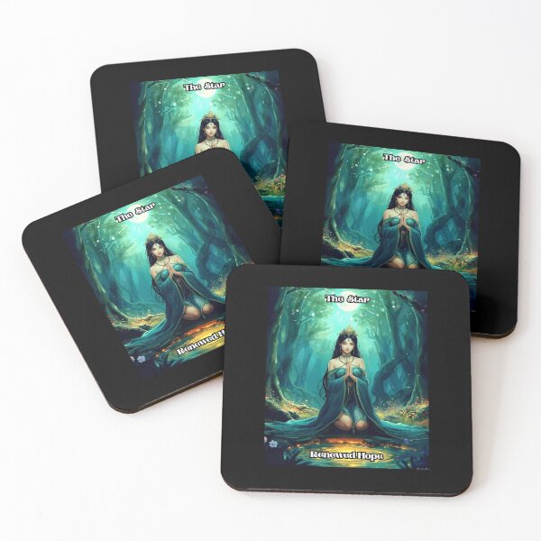 Item preview, The Star - Tarot Card from Wildwood Green Witch Tarot Deck  designed and sold by Earth Nature Creations.