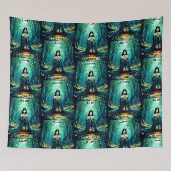 Item preview, The Star - Tarot Card from Wildwood Green Witch Tarot Deck  designed and sold by Earth Nature Creations.