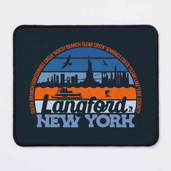Item preview, Langford New York Sunset Retro Vintage Local Pride Logo designed and sold by CRHPOD20.