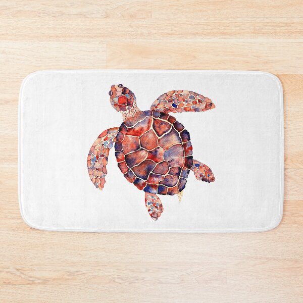 Item preview, Red Cayman Island Turtle Watercolor Design designed and sold by AlinaArt&Design.