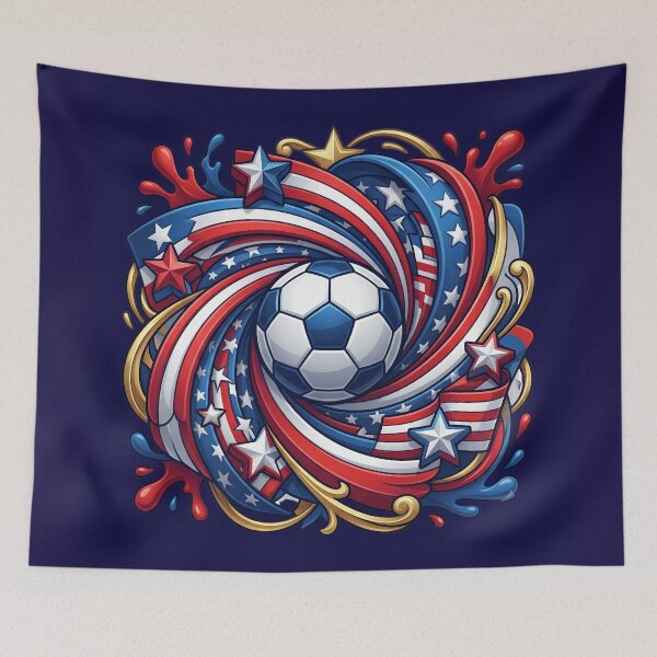 Item preview, Patriotic USA Soccer Stars and Stripes Graphic designed and sold by Basma Designs | Funny Shirts, Stickers & Mugs.