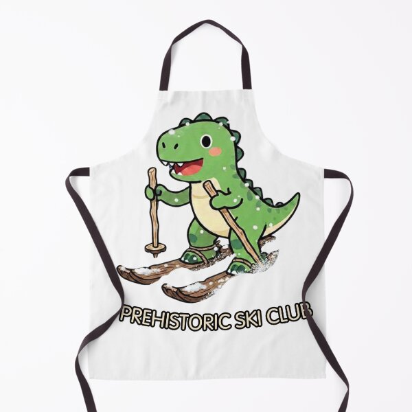 Item preview, Prehistoric Ski Club – Cute Dinosaur Skiing Design designed and sold by BCapybara.