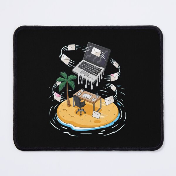 Item preview, Funny Melting Laptop Office on Tropical Island designed and sold by DailySparks.