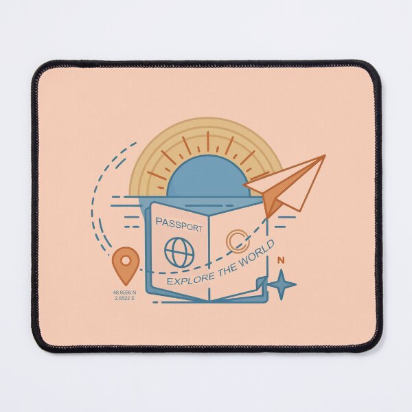 Item preview, Wanderlust Travel Paper Airplane Sun designed and sold by xmoudx.