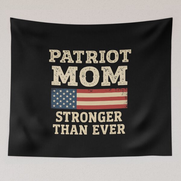 Item preview, Patriot Mom – Stronger Than Ever American Flag designed and sold by LuloCreative.