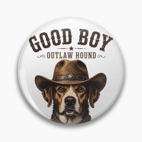 Item preview, Good Boy Outlaw Hound Shirt – Vintage Country Dog- Western Graphic Tee designed and sold by Irysek.