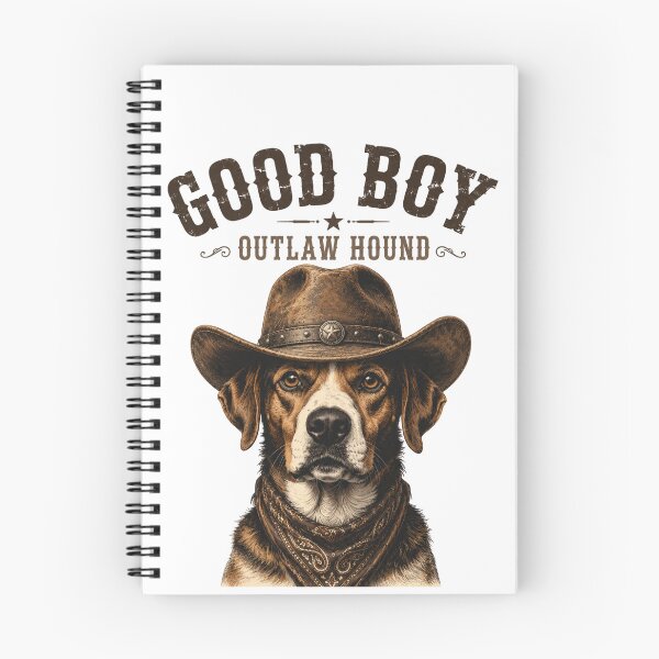 Item preview, Good Boy Outlaw Hound Shirt – Vintage Country Dog- Western Graphic Tee designed and sold by Irysek.