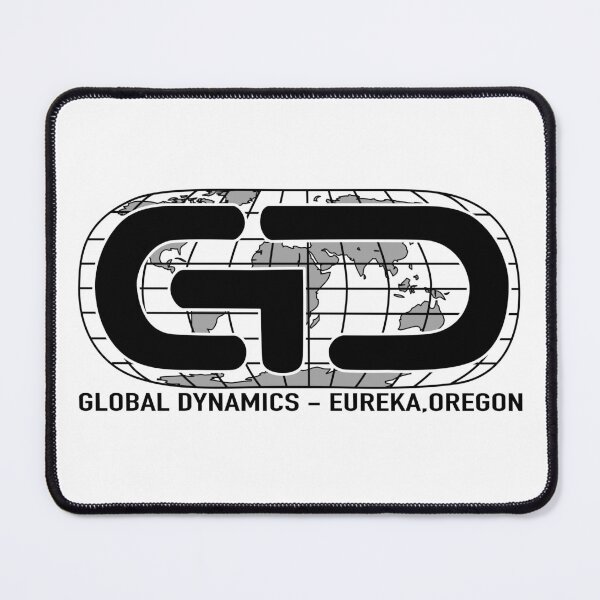 Item preview, Global Dynamics Eureka Oregon Retro Logo (Black) designed and sold by Rewatch-Podcast.