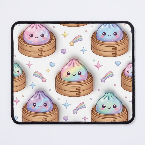 Item preview, Inflated Kawaii Squishy Dumplings – Colorful Glitter Pattern Design designed and sold by EmeraldeaArt.