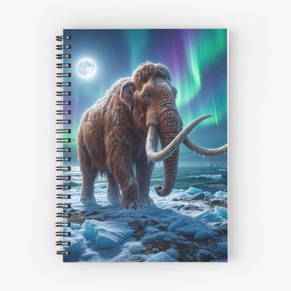 Item preview, Woolly Mammoth Under the Northern Lights designed and sold by Tridentulus.