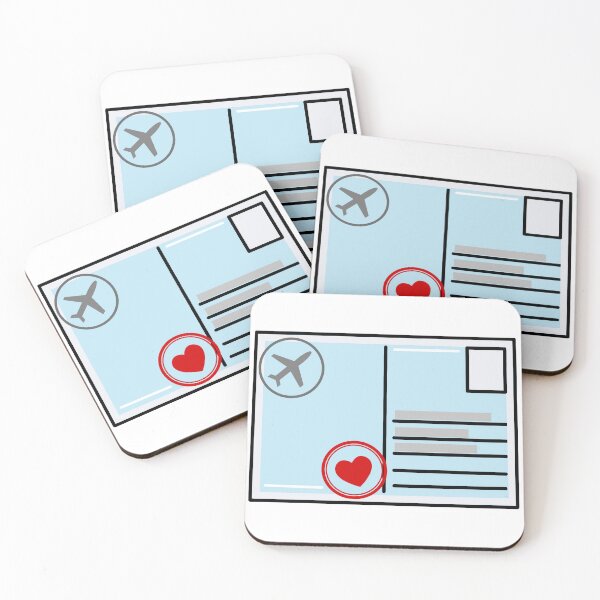 Item preview, Postcard Sticker | Postcards from Abroad Collection designed and sold by BellaDesignCo.