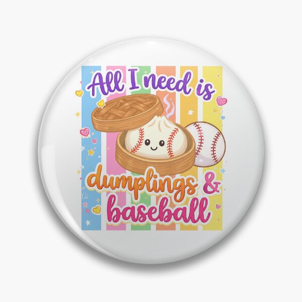 Item preview, All I Need Is Dumplings & Baseball – Squishy Dumpling Baseball Box Design designed and sold by EmeraldeaArt.