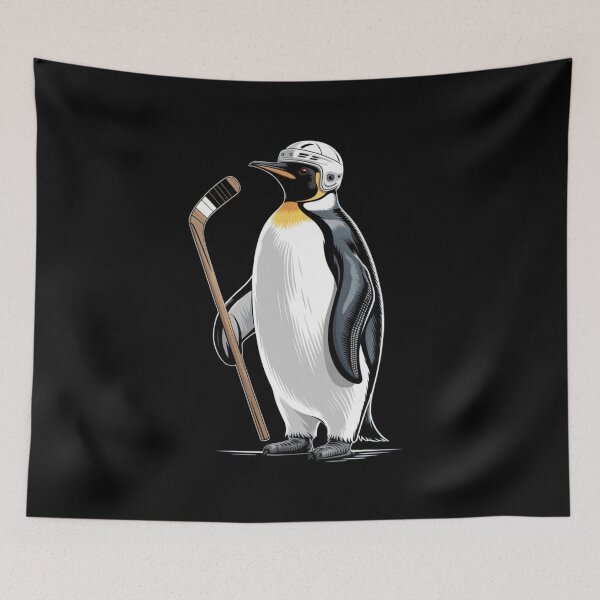 Item preview, Cool Penguin Playing Hockey Wild Animal Sport Lover designed and sold by Dabbing Turtle Designs.