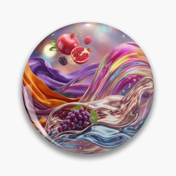 Item preview, Grapes Orange Apple Landscapes Celestial Wonders Surreal Imagination designed and sold by ART ATTACK ZONE.