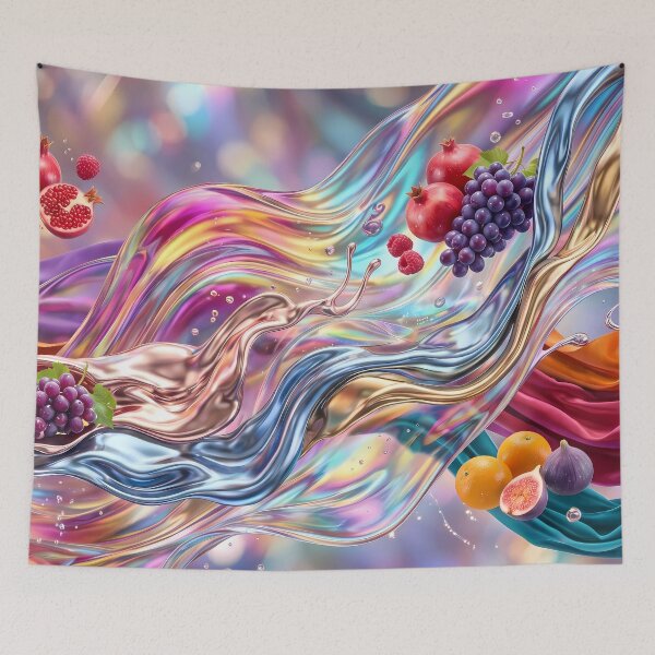 Item preview, Grapes Orange Apple Landscapes Celestial Wonders Surreal Imagination designed and sold by ART ATTACK ZONE.