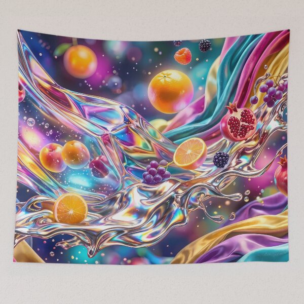 Item preview, Orange Banana Cosmic Landscapes Celestial Wonders Surreal Imagination designed and sold by ART ATTACK ZONE.