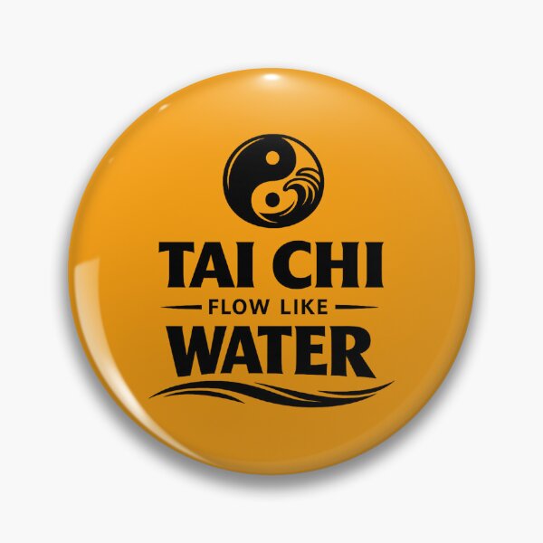 Item preview, Tai Chi Flow Like Water – Wisdom, Balance & Inner Peace Quote designed and sold by DesignHouse07.