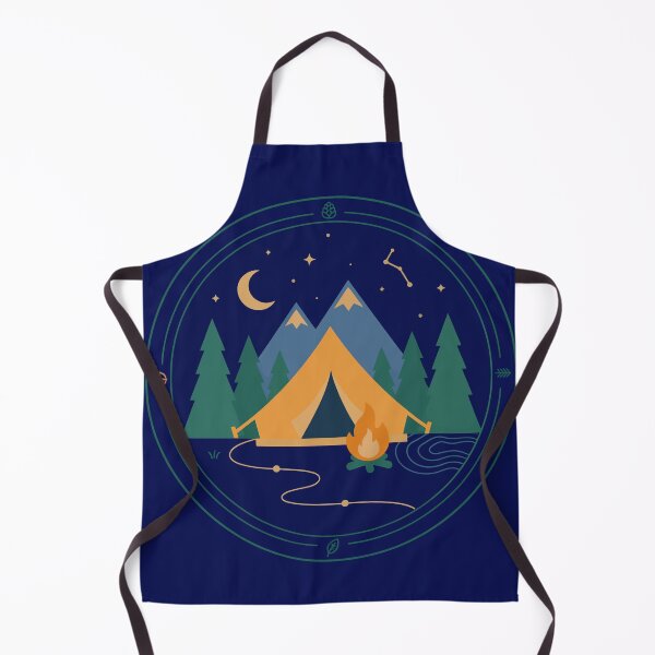 Item preview, Camper Mountain Forest Badge designed and sold by xmoudx.