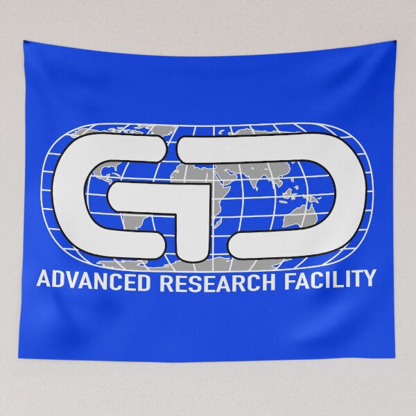 Artikelvorschau, Global Dynamics Facility Retro-Logo (Weiß) entworfen und verkauft von Rewatch-Podcast.