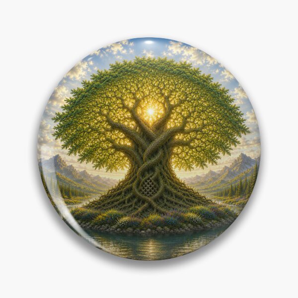 Item preview, Celtic Tree Of Life, Sacred Golden Tree designed and sold by AnalajiaDesigns.