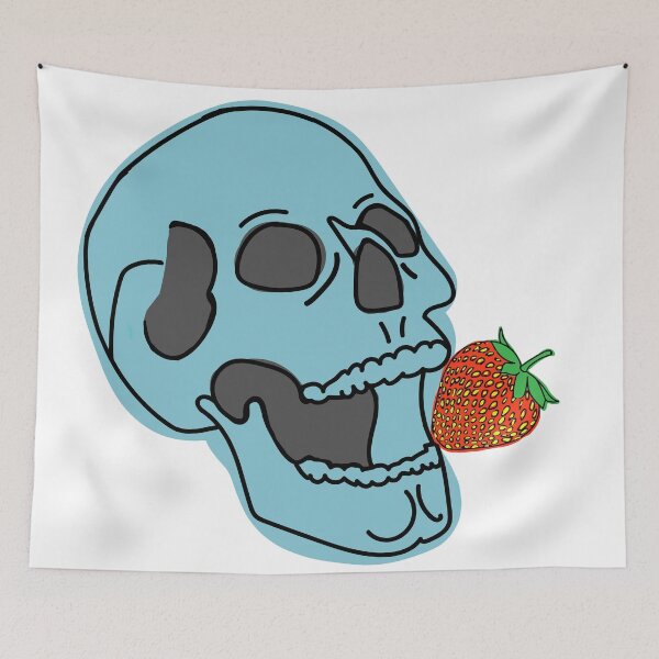 Item preview, Strawberry Skull Bite  designed and sold by rocknrollsoul.