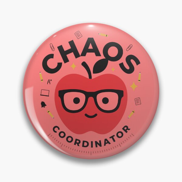 Item preview, Chaos Coordinator Cute Teacher Apple designed and sold by xmoudx.