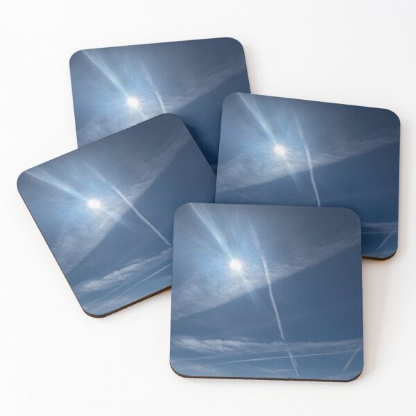 Item preview, Sky heaven universe shows sun clouds contrails designed and sold by MYTOPSHELF.