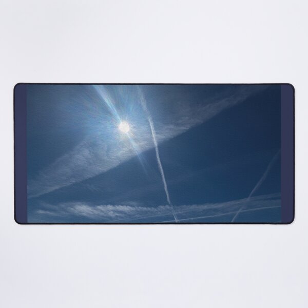 Item preview, Sky heaven universe shows sun clouds contrails designed and sold by MYTOPSHELF.