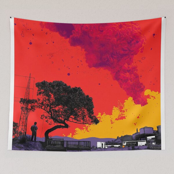 Item preview, The Crimson Smoke: Retro Anime Distant Horizon designed and sold by FloreDreamStudio.