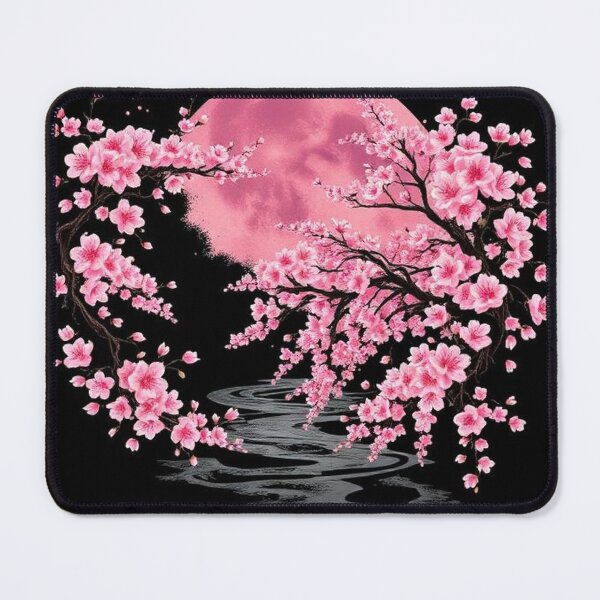 Item preview, pink moon with cherry blossom tree designed and sold by Hn07pe.