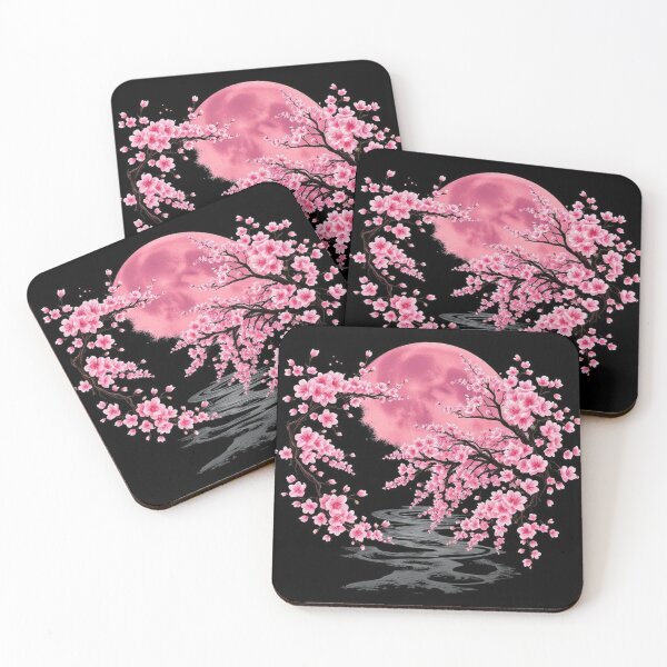 Item preview, pink moon with cherry blossom tree designed and sold by Hn07pe.