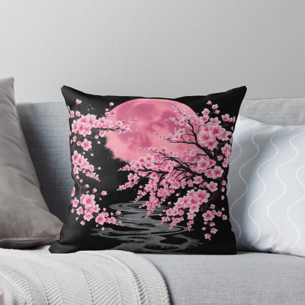 Item preview, pink moon with cherry blossom tree designed and sold by Hn07pe.