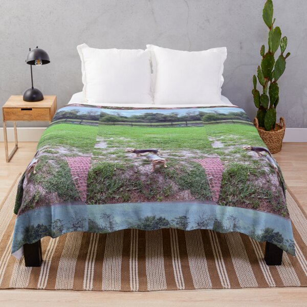 Item preview, Backyard with Dogs designed and sold by ROSENDE ART HOUSE.