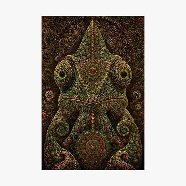 Item preview, Fractal Mandala Chameleon designed and sold by Newstreams.