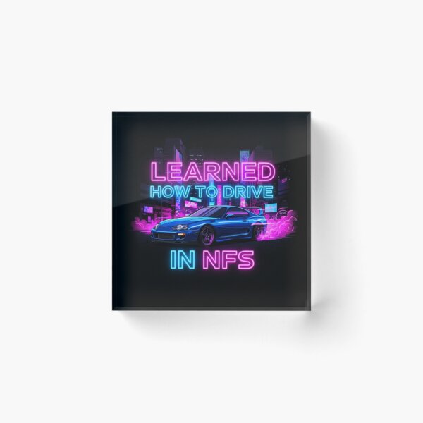Item preview, Learned How To Drive In NFS - Cyberpunk Supra Drift Aesthetic designed and sold by INVIKETOS.