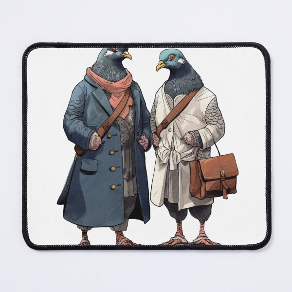 Item preview, Pigeons Wearing Clothes designed and sold by Magenta Merch.