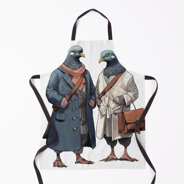 Item preview, Pigeons Wearing Clothes designed and sold by Magenta Merch.