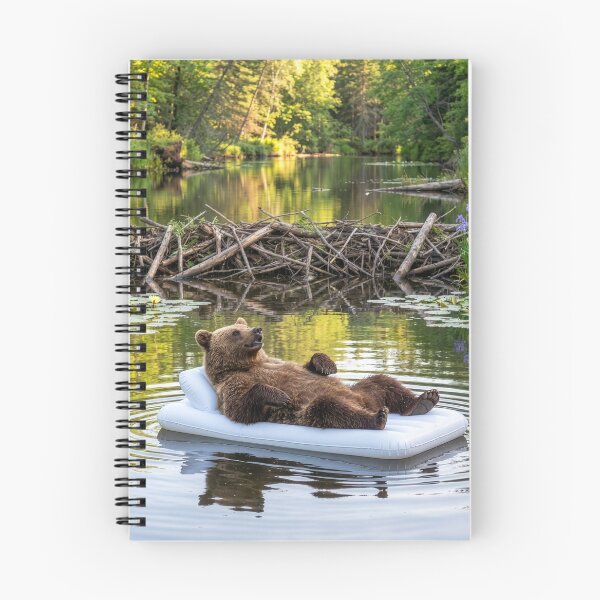 Item preview, Bear Relaxes on the River designed and sold by Tridentulus.